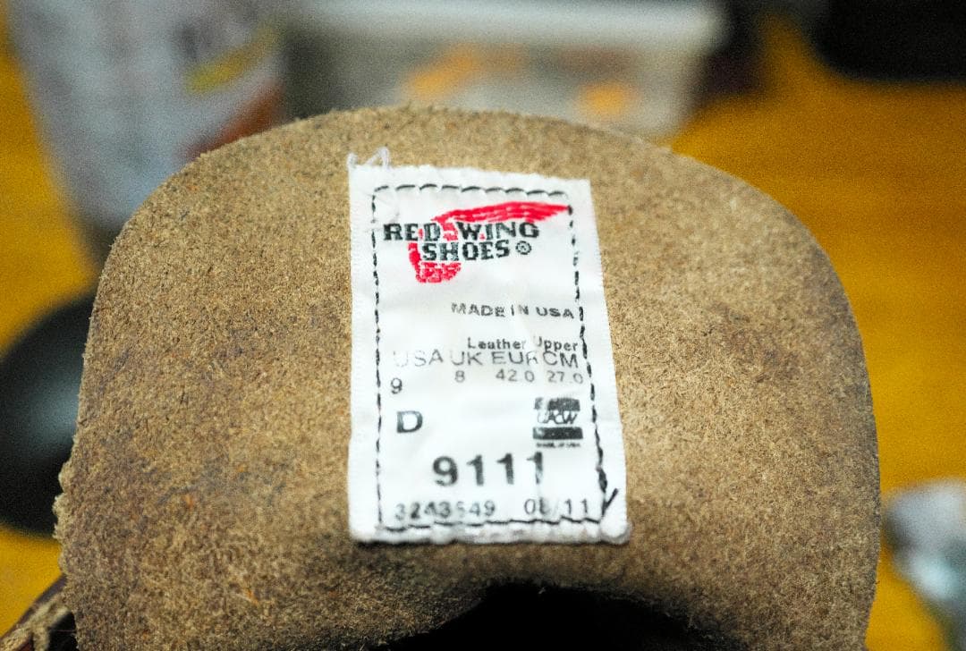 【2011年製】レッドウィング 9111 クラシックラウンド 27cm US9D
