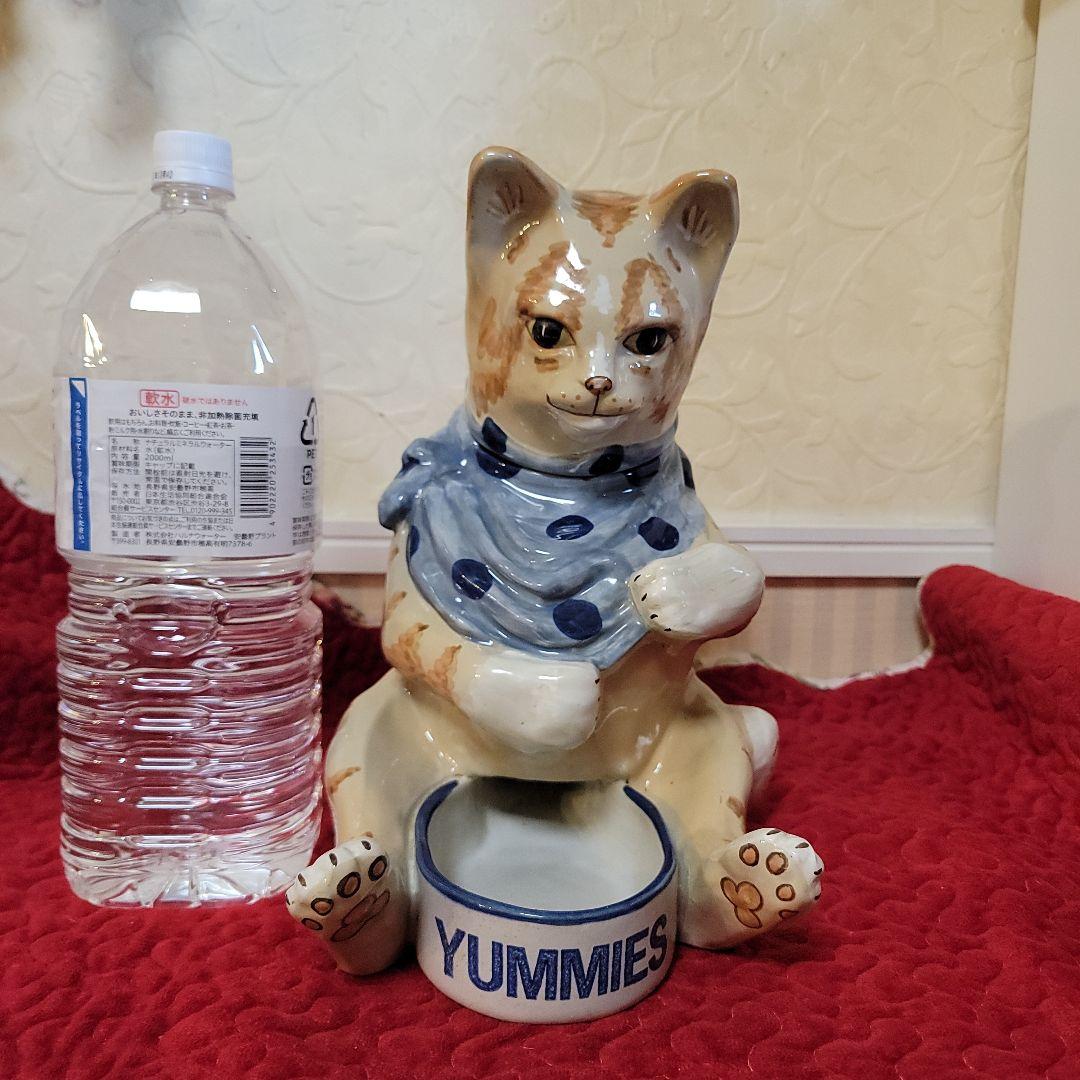 米国　ヴィンテージ　キャットフィーダー　猫の置物 　ルイビルストーンウエア　レア