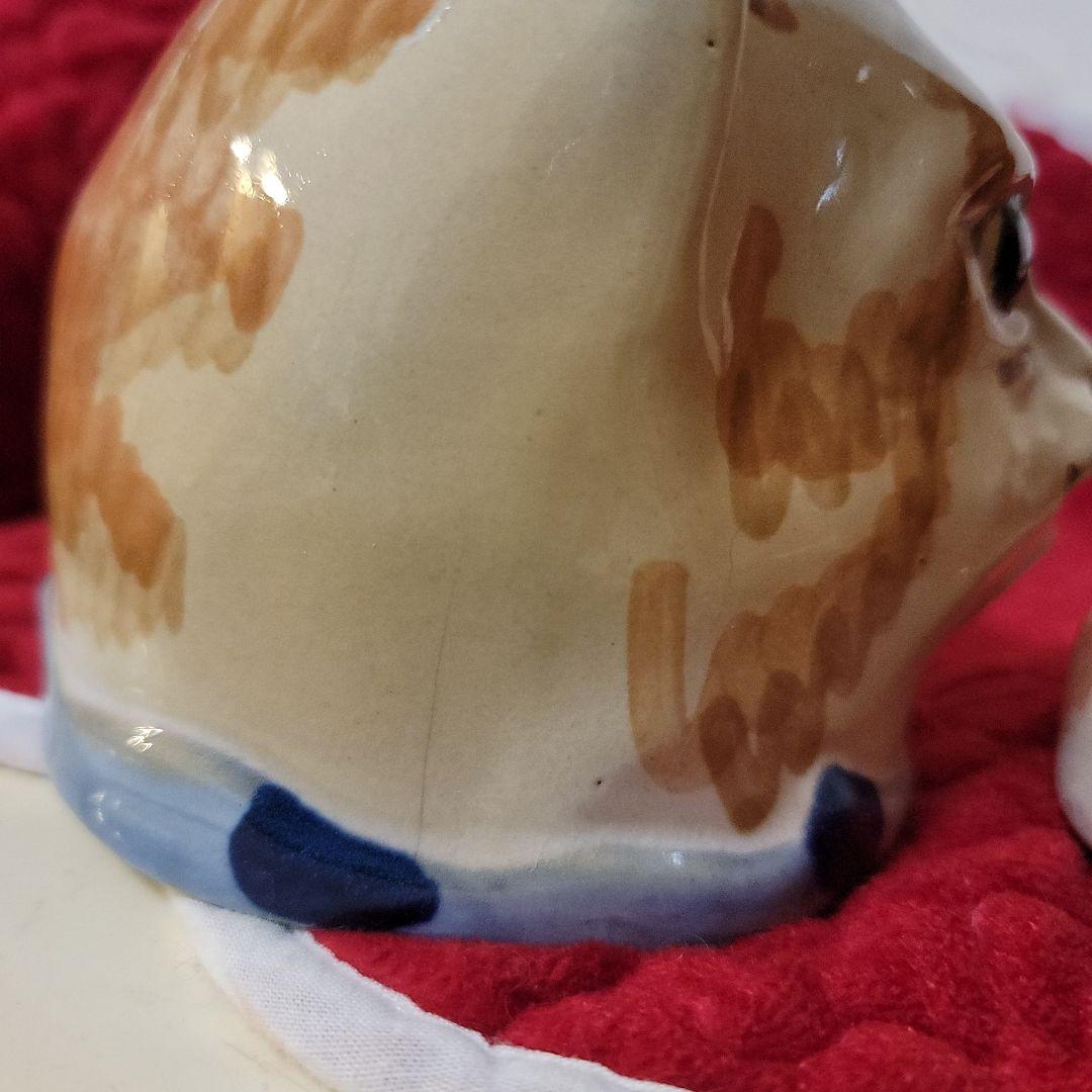 米国　ヴィンテージ　キャットフィーダー　猫の置物 　ルイビルストーンウエア　レア