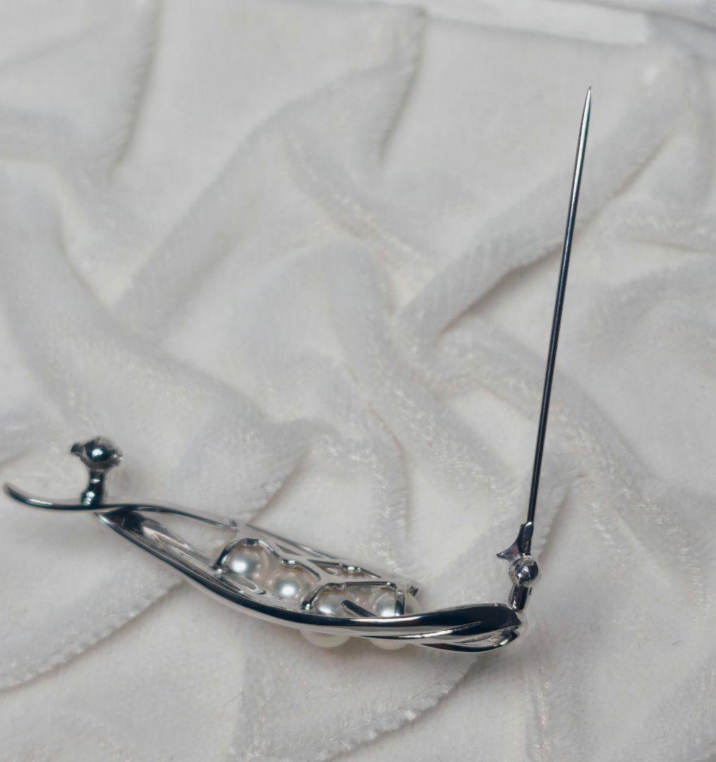 【極美品 最高級!!】ミキモト ブローチ パール フォーマル 5珠 皇室御用達