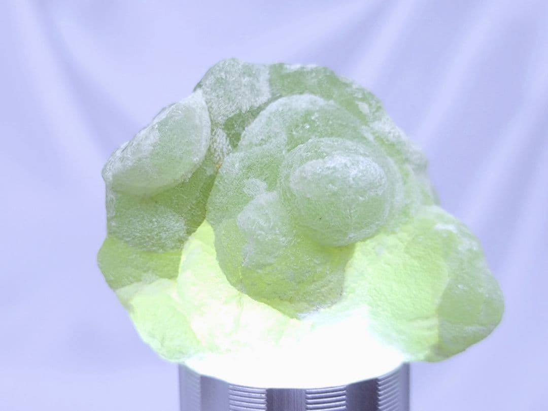 コンゴ産　プレナイト　原石　標本　エピドート 共生　2個セット　ぶどう石　天然石