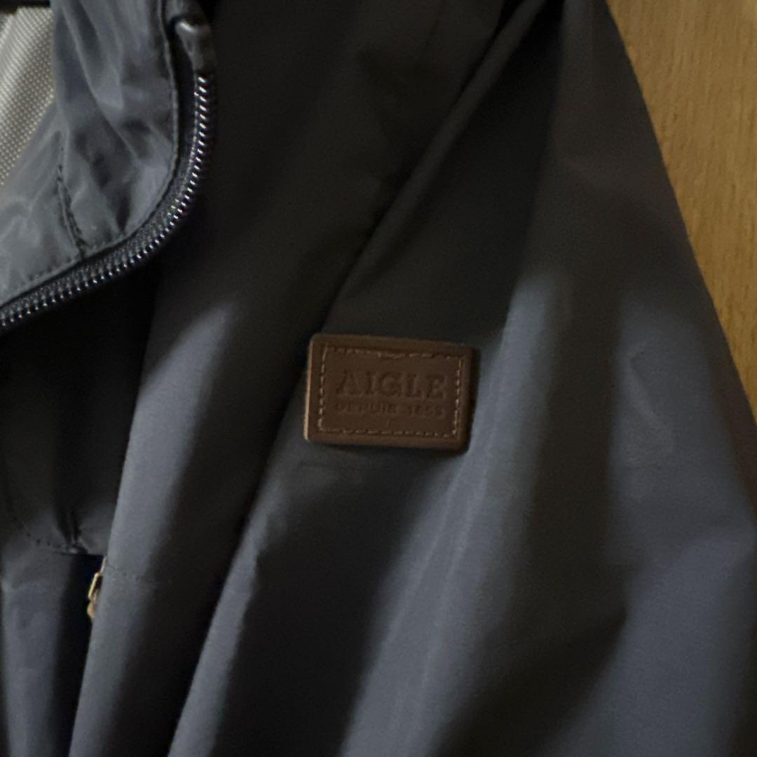 AIGLE ネイビー レインコート