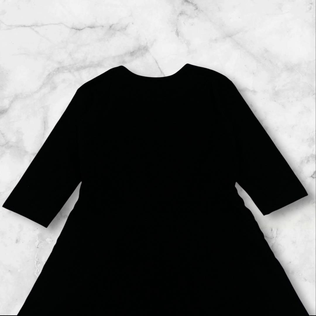 かりん✨マーガレットハウエル ソフトフランネル ブラックドレスワンピース