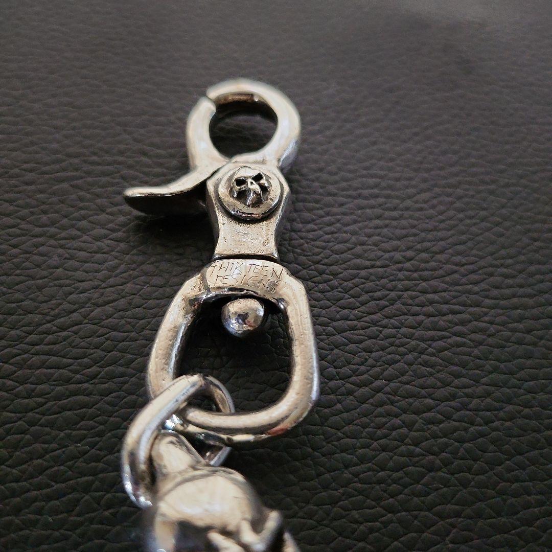 サーティーンデザインズ マッドスカルキーチェーン