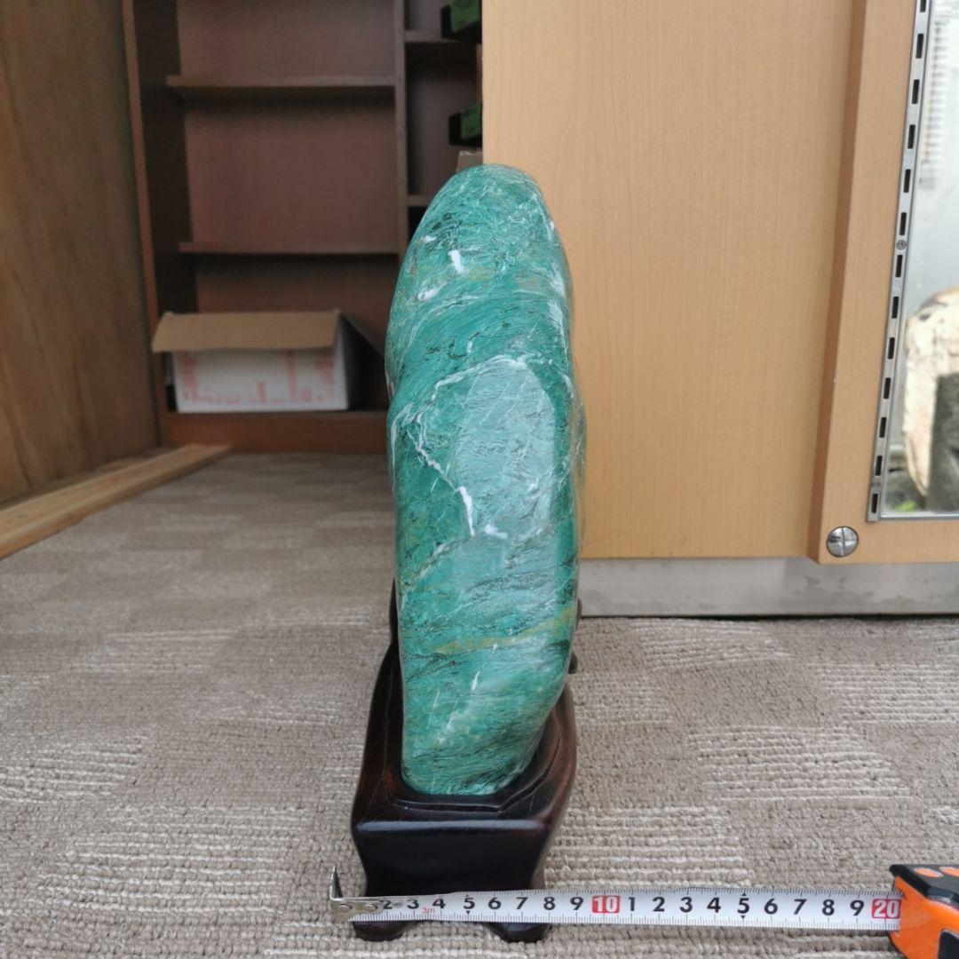 ナミビア翡翠　12.7　翡翠　ヒスイ　鑑賞石　石　置物　オブジェ　インテリア