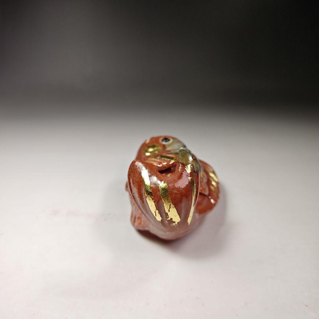 イ296 香合『加州梅山窯　香野壮明』『鯛　香合　共箱』茶道具