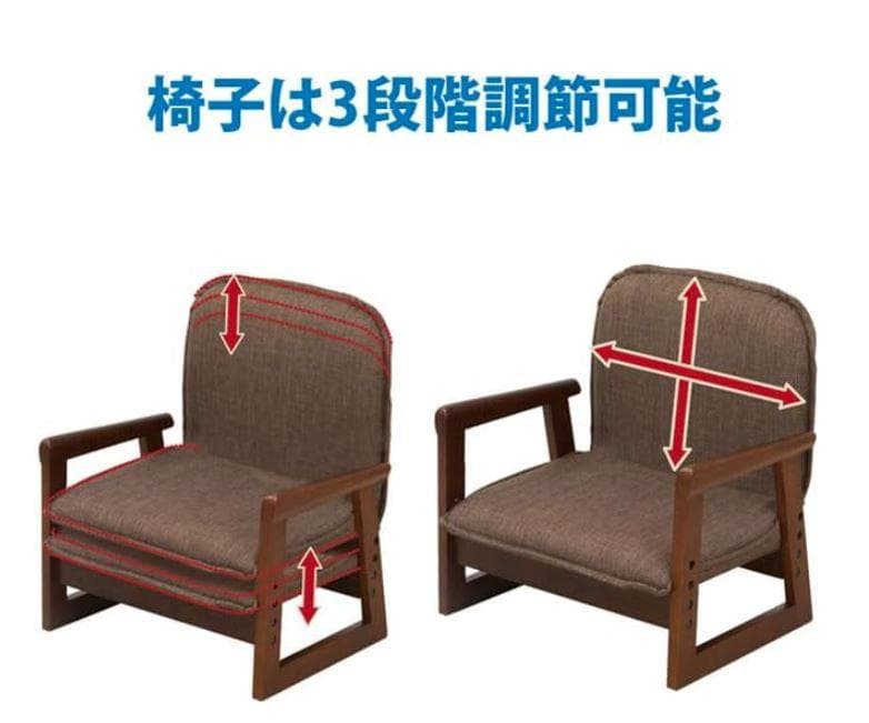 【おべべ】 おひとり様コタツ ブラウン 3点セット (炬燵・椅子・布団)