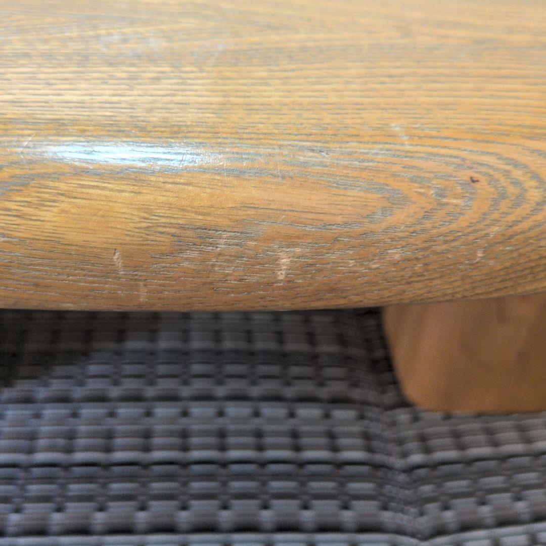 円形木製座卓 大きめ ナチュラルウッド