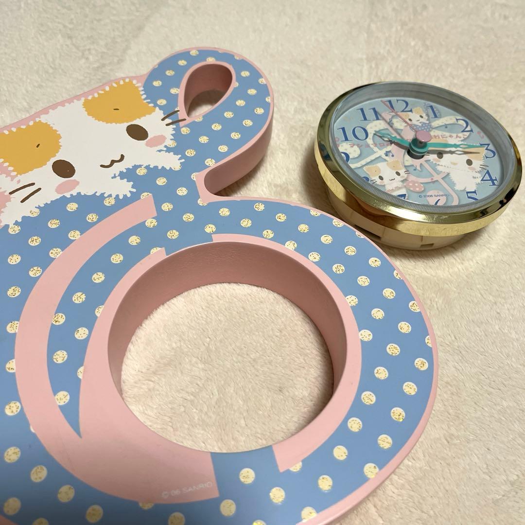 【激レア】Sanrio サンリオ　マシュマロみたいなふわふわにゃんこ　掛け時計