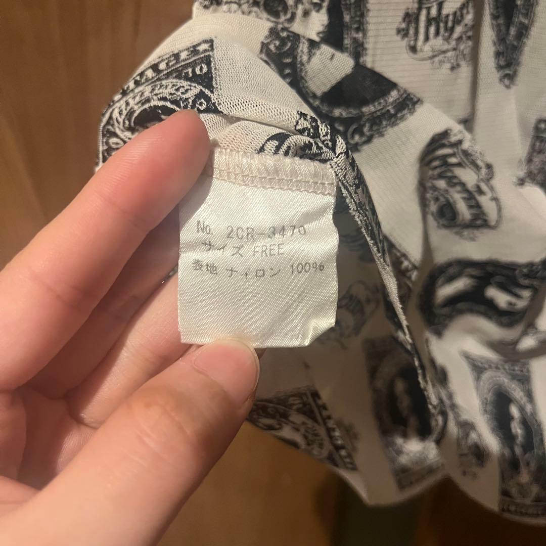 HYSTERIC Glamour プリントパワーネットレースキャミソール