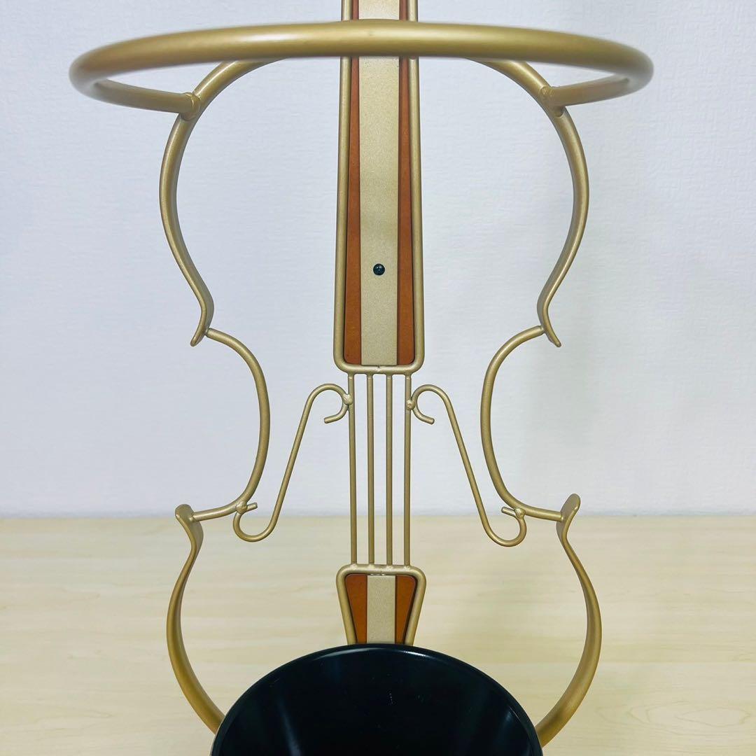 傘立て バイオリン ヴァイオリン レインラック 玄関収納 水受け 楽器調家具