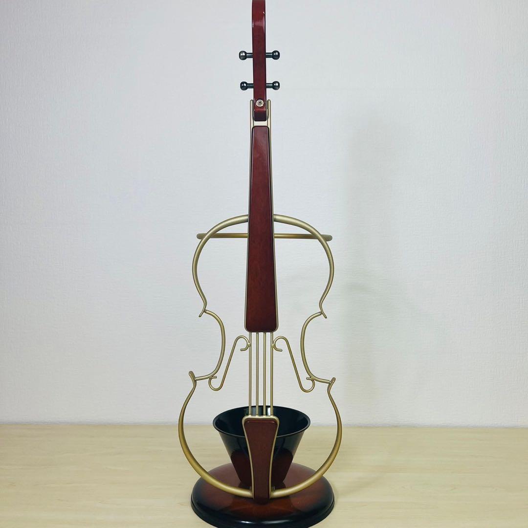 傘立て バイオリン ヴァイオリン レインラック 玄関収納 水受け 楽器調家具