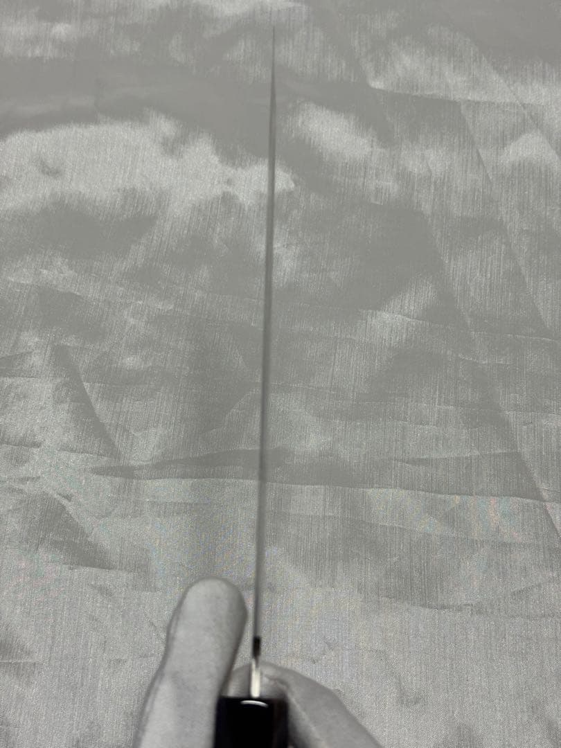 堺佑助造　銀三　包丁　水牛柄　上木