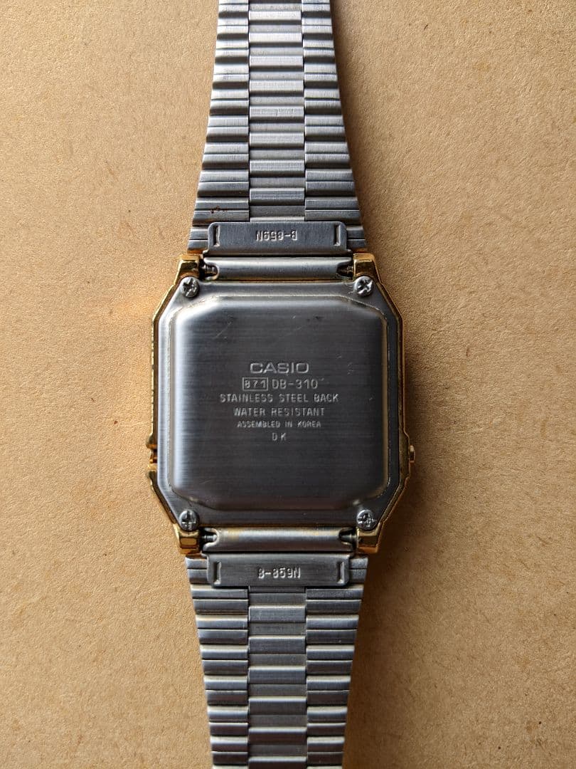 カシオ データバンク DB-310 ゴールド CASIO DATA BANK