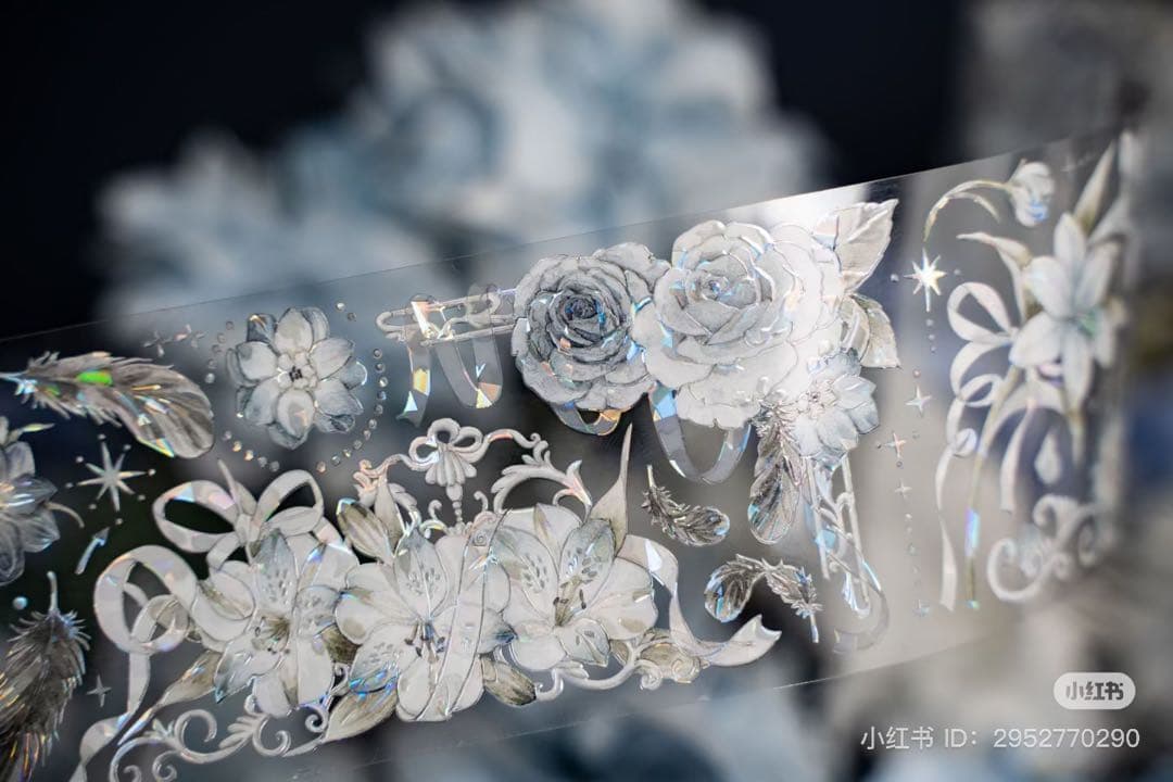 Hoshi奶芙《雾雨朦胧》海外マスキングテープ　マステ 【2088】