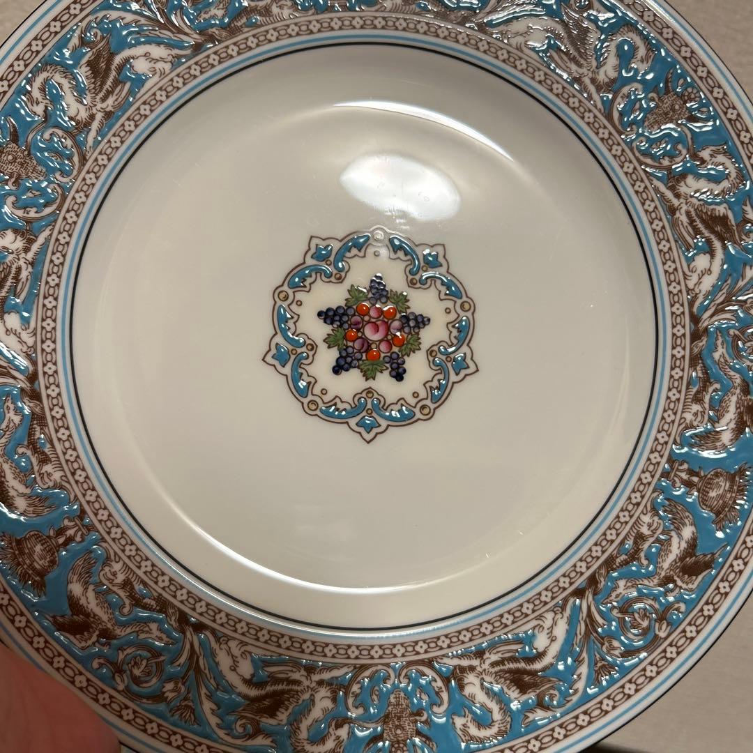 ウェッジウッド　フロレンティーン　ターコイズ　ディナープレート　22.5cm