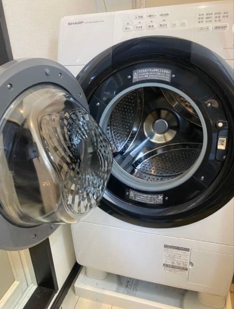 【ジャンク】シャープ ドラム式洗濯乾燥機 ES-S7F-WL