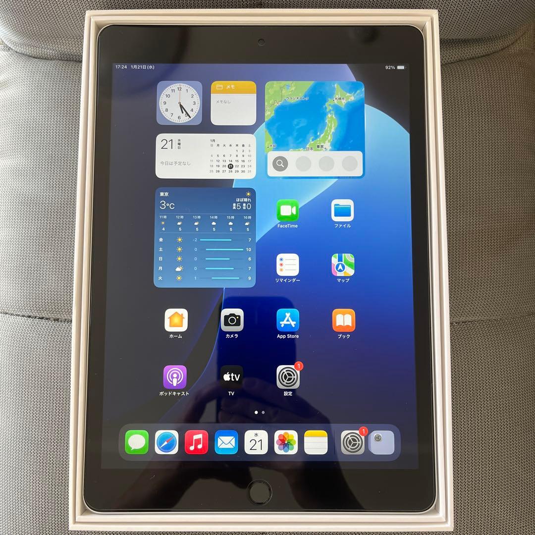 iPad 第9世代 64GB Wi-Fiモデル箱有＆社外品ペンシル付　シルバー