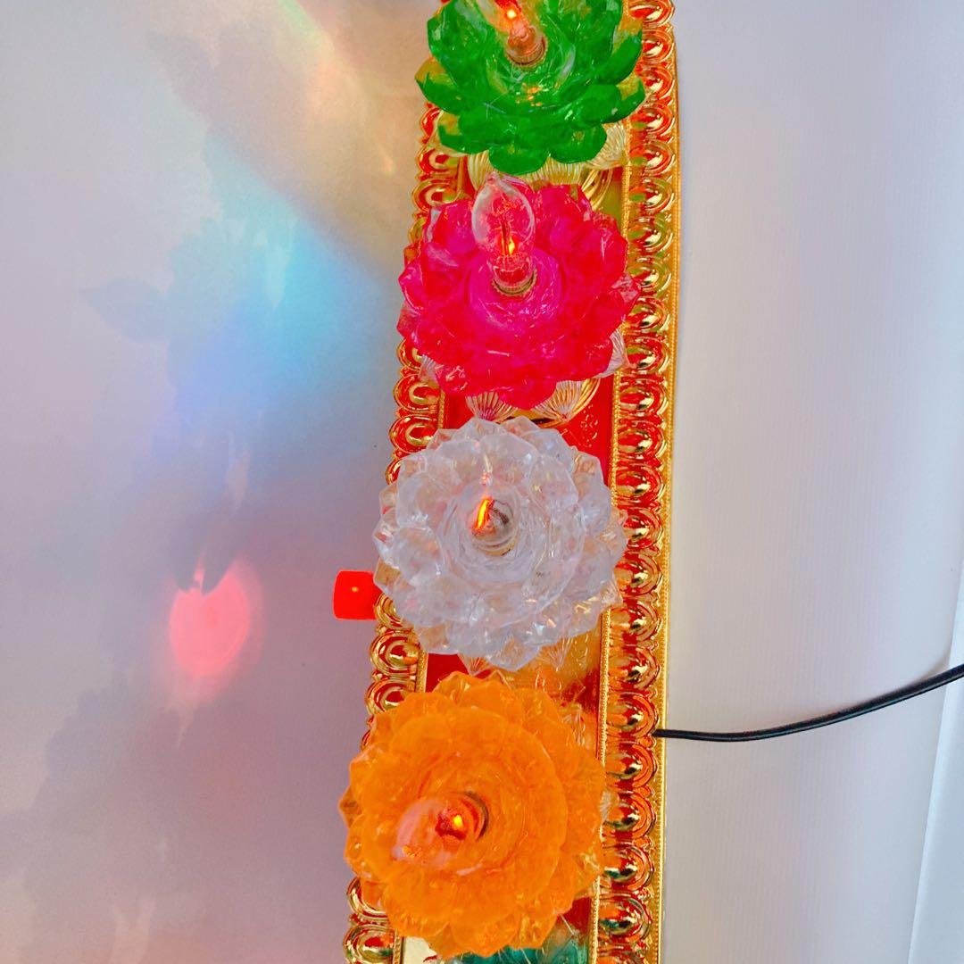 マニ車マシーン蓮　チベット密教　ロングタイプ