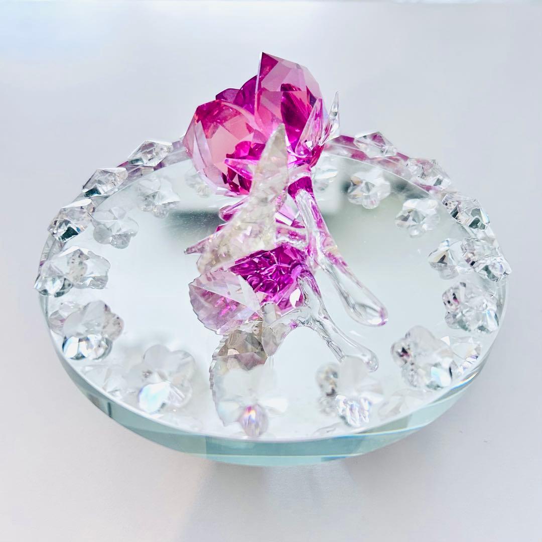 881【廃盤✴︎レア色ピンク】￥24,408／SWAROVSKIフィギュリンローズ