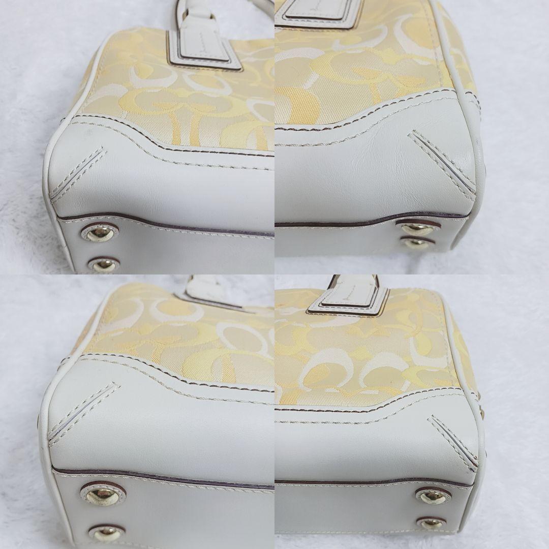 COACH ハンドバッグ ポーチ ケース3点セット シグネチャー イエロー