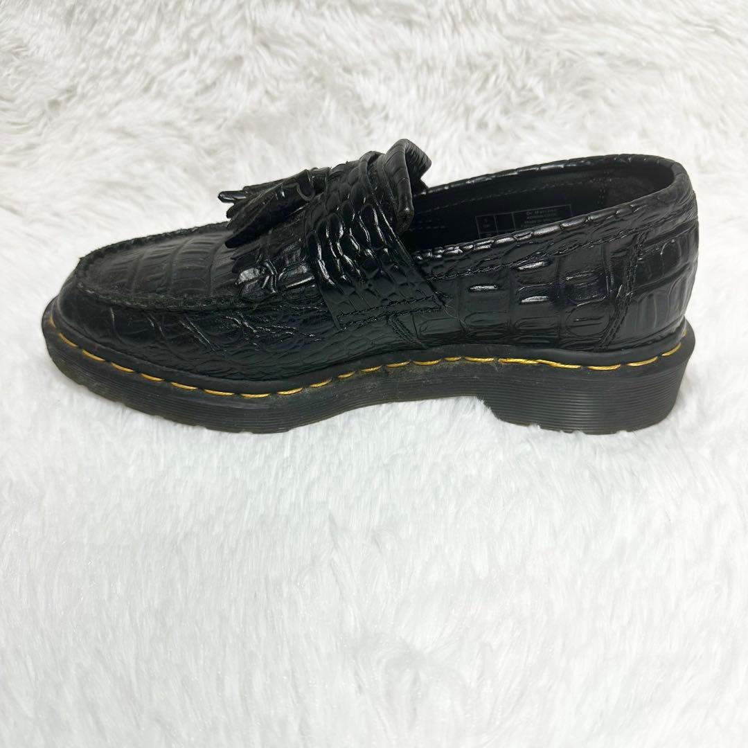 【極美品】★Dr.Martens ★クロコ★ブラック★ローファー★25cm★