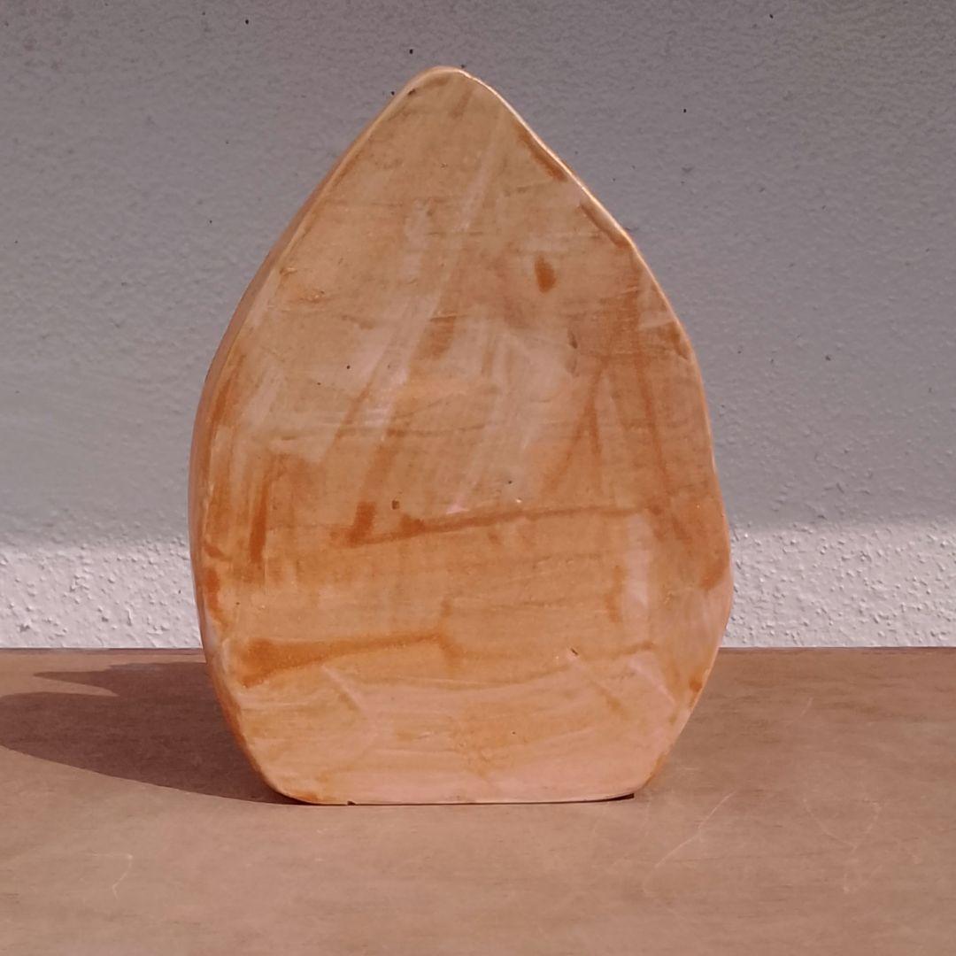 猫の置物　不動明王　黒猫　陶器　仏像