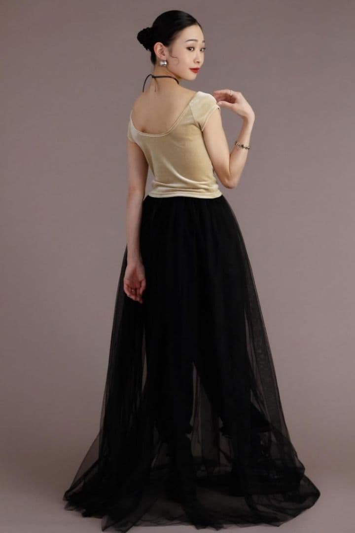 unoa　ウノア　トップス　Velour　Champagne dress　美品