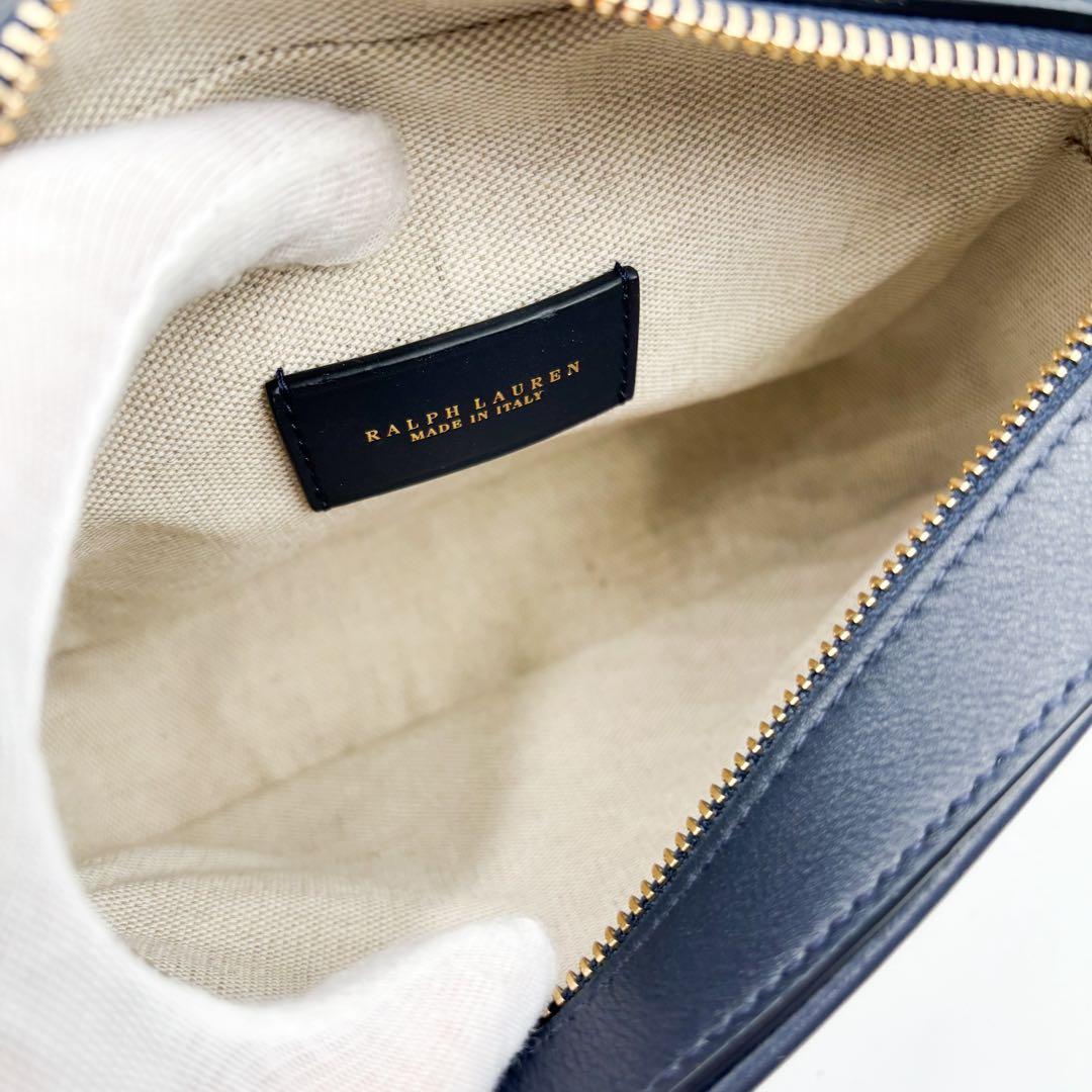 現行品✨ ラルフローレン　ショルダーバッグ ウェリントン　ネイビー 紺色