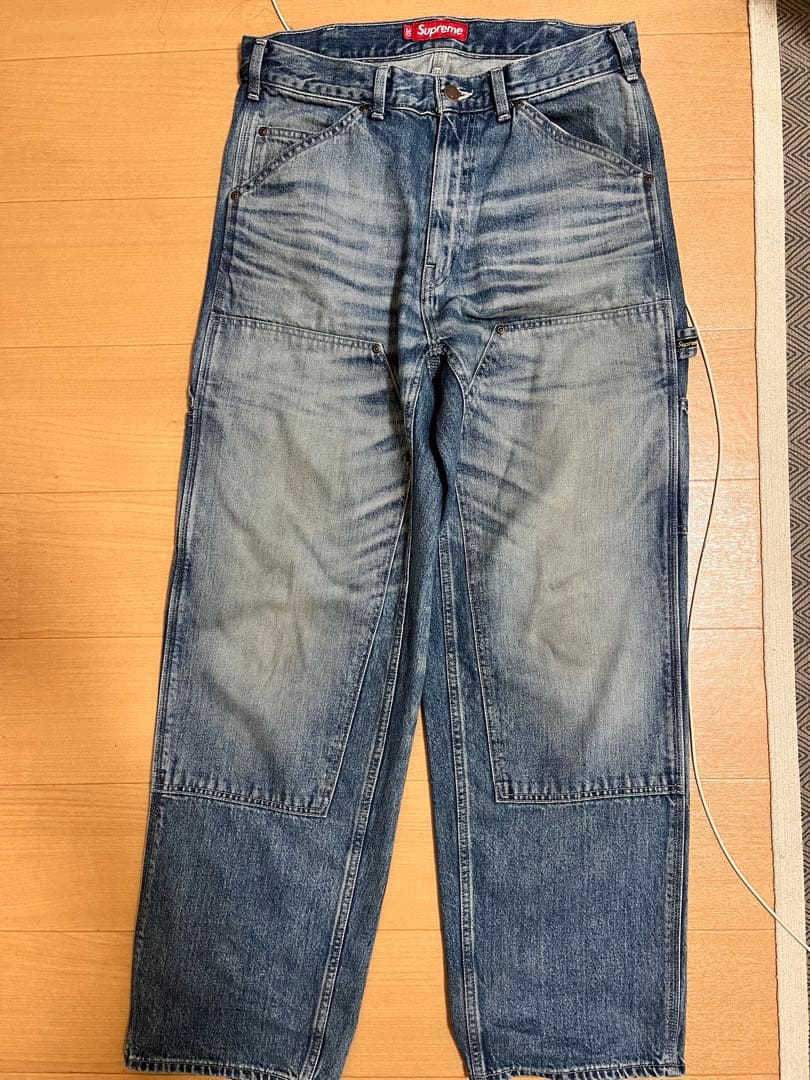 パンツ supremeWornDoubleKnee DenimPainterJean