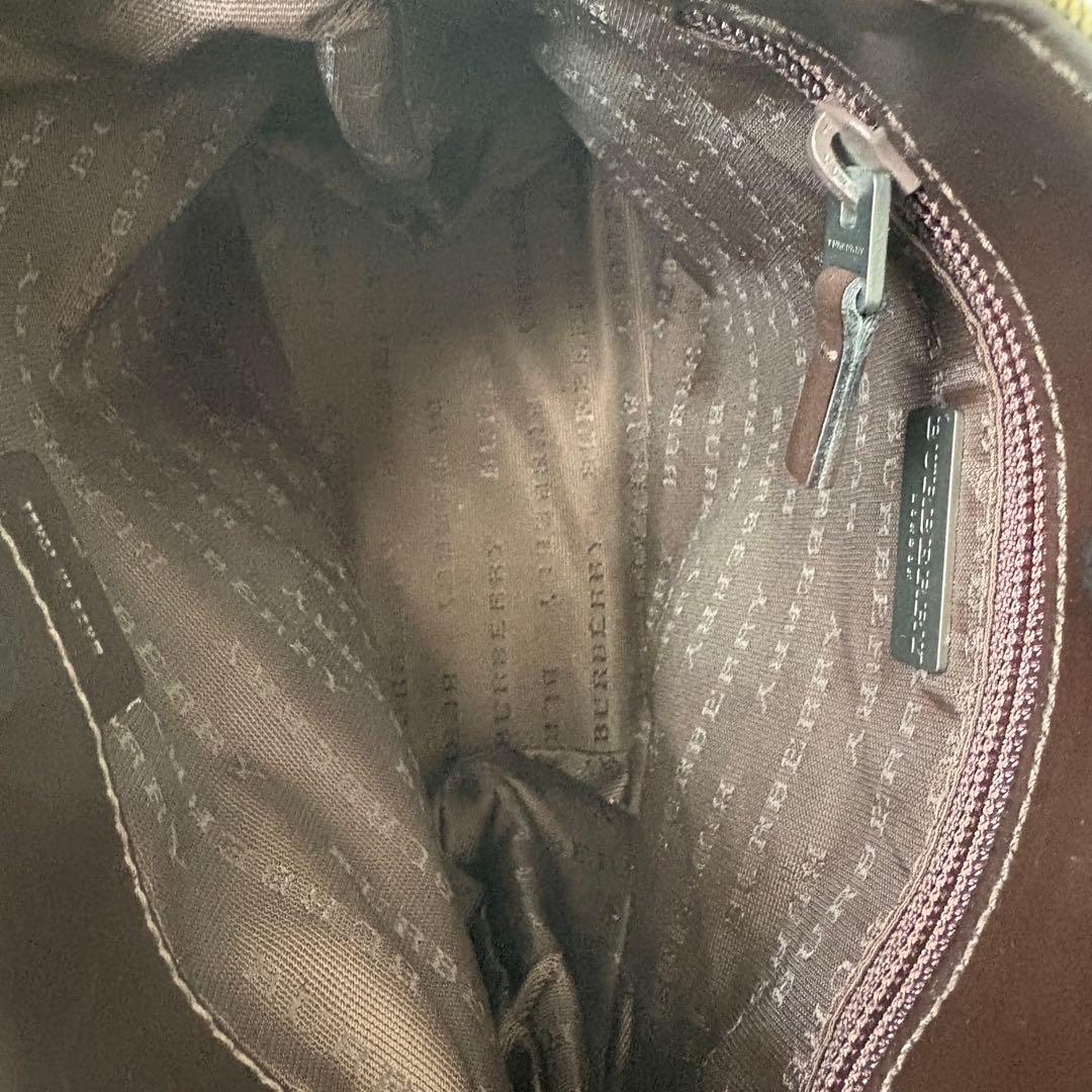 未使用級❗️ BURBERRY ハンドバッグ　ノバチェック　レザー　収納袋