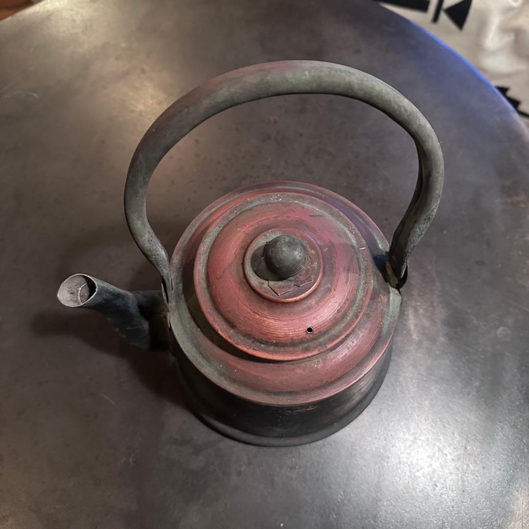 ビンテージ　レトロ　銅製　やかん　ケトル