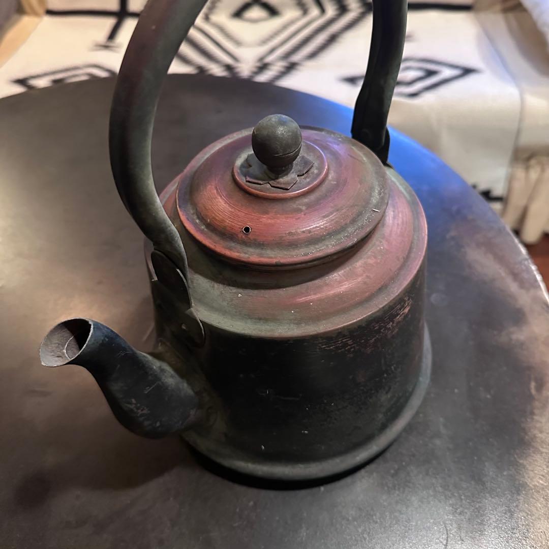 ビンテージ　レトロ　銅製　やかん　ケトル