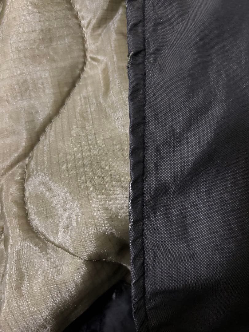 M-65 フィッシュテールパーカー 黒染め Sサイズ アルミジップ ライナー付き