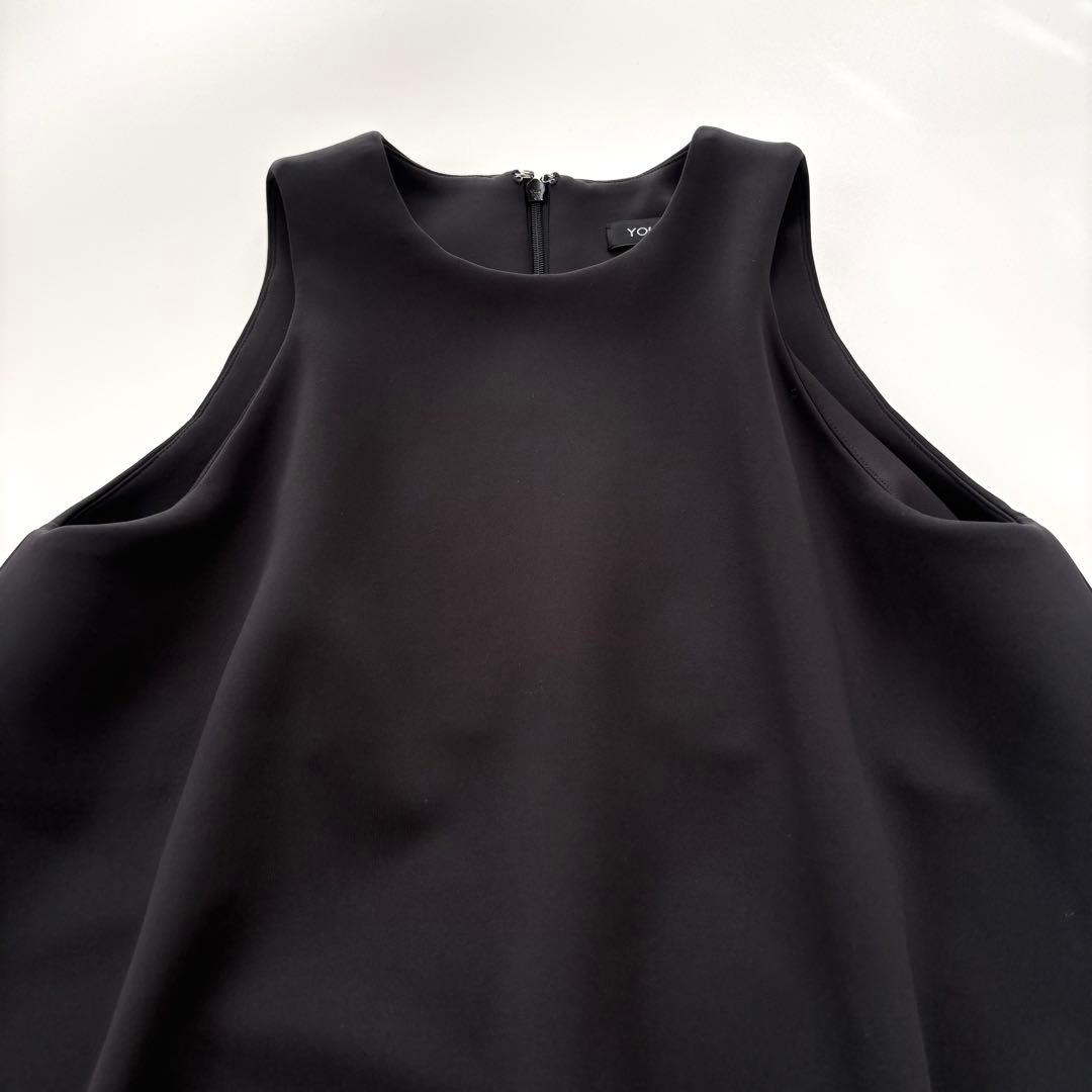 【美品】ヨーコチャン　ノースリーブワンピース　ブラック　バルーン