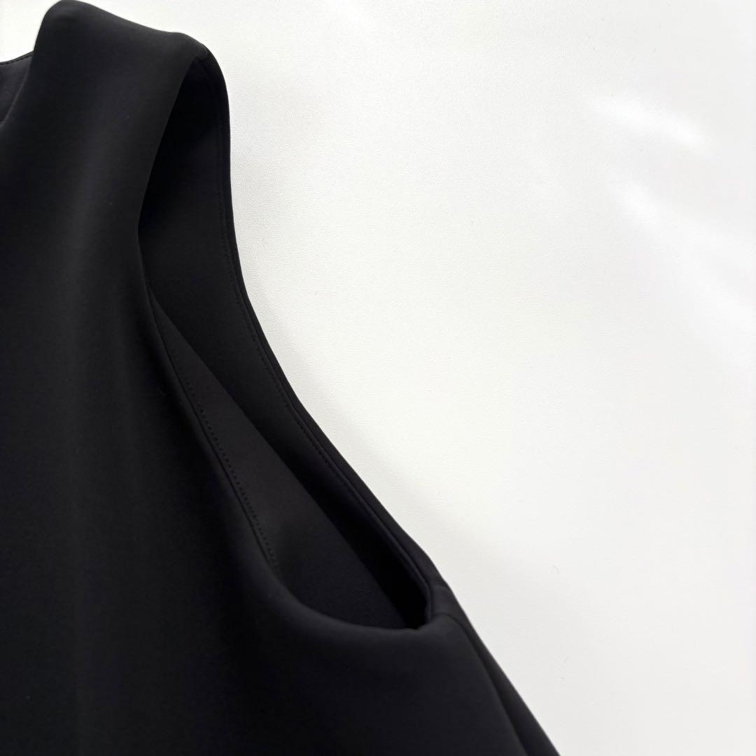 【美品】ヨーコチャン　ノースリーブワンピース　ブラック　バルーン