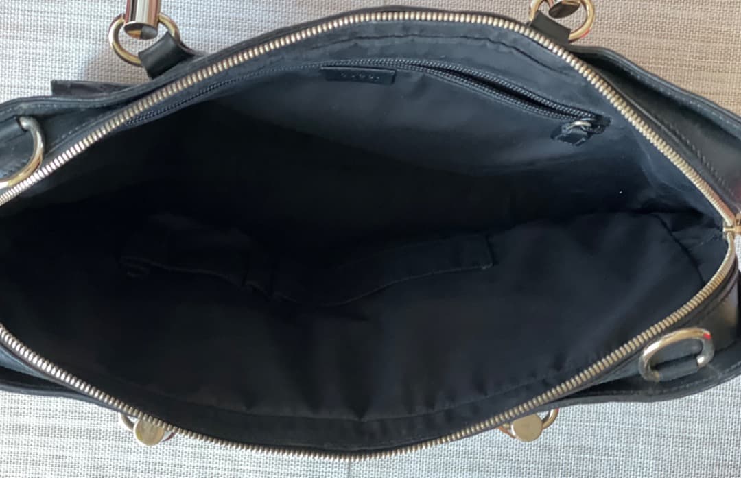 グッチ ブリーフケース ビジネスバッグ バンブー シグネチャー レザー