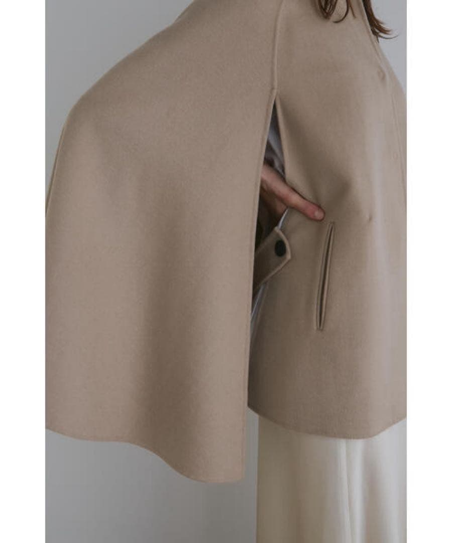 LE PHIL ルフィル ライトリバーケープコート ベージュ