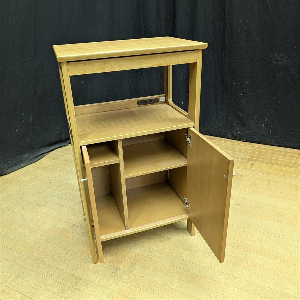 カリモク　電話台　FAX台　キャビネット　サイドボード　花台　飾り台　コンソール