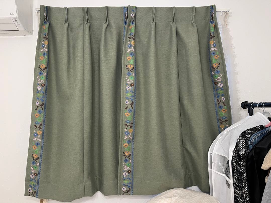 unico FLMINO(フルミノ) カーキ ドレープ カーテン