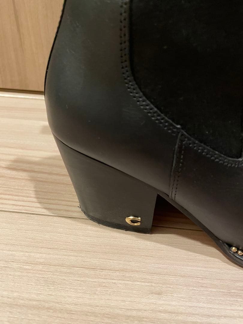 COACH コーチ ショートブーツ サイドゴア