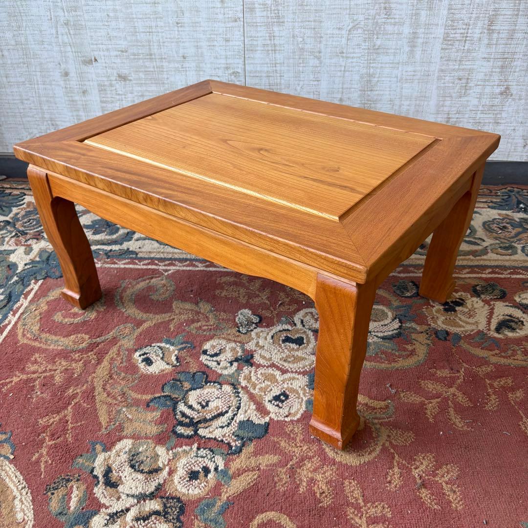 昭和レトロ 古家具 無垢材 木製座卓 ちゃぶ台 文机 お経台 経机 ローテーブル