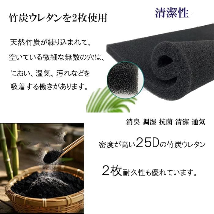 ダブル マットレス 硬め 耐久 通気 21cm 腰痛対策 体圧 コイル 竹炭