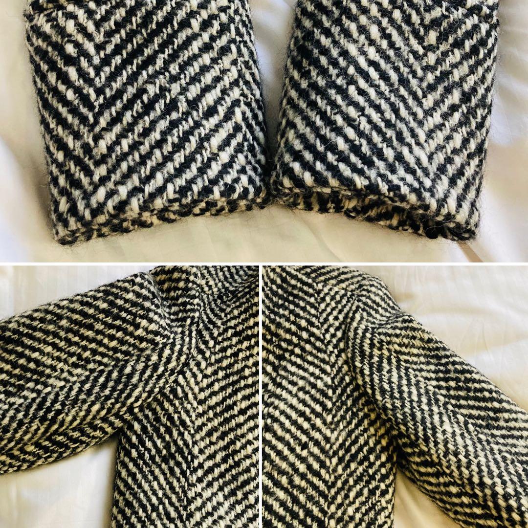 CELINE セリーヌ ツイードコート　ベルト付　ツイードスカート　セットアップ