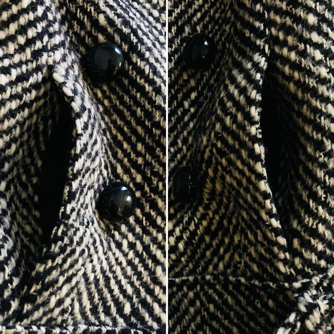 CELINE セリーヌ ツイードコート　ベルト付　ツイードスカート　セットアップ