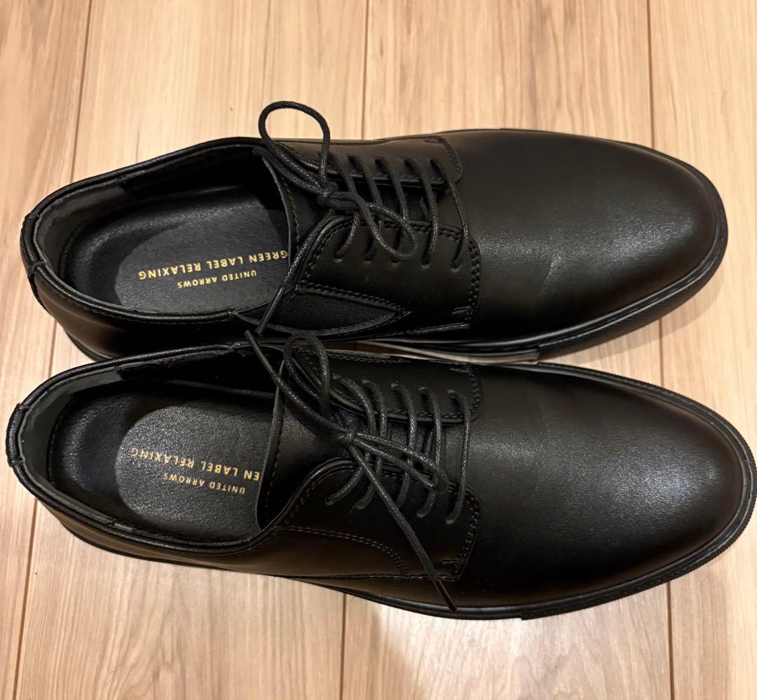 美品) グリーンレーベルリラクシング サイドゴア プレーントゥシューズ 26.5