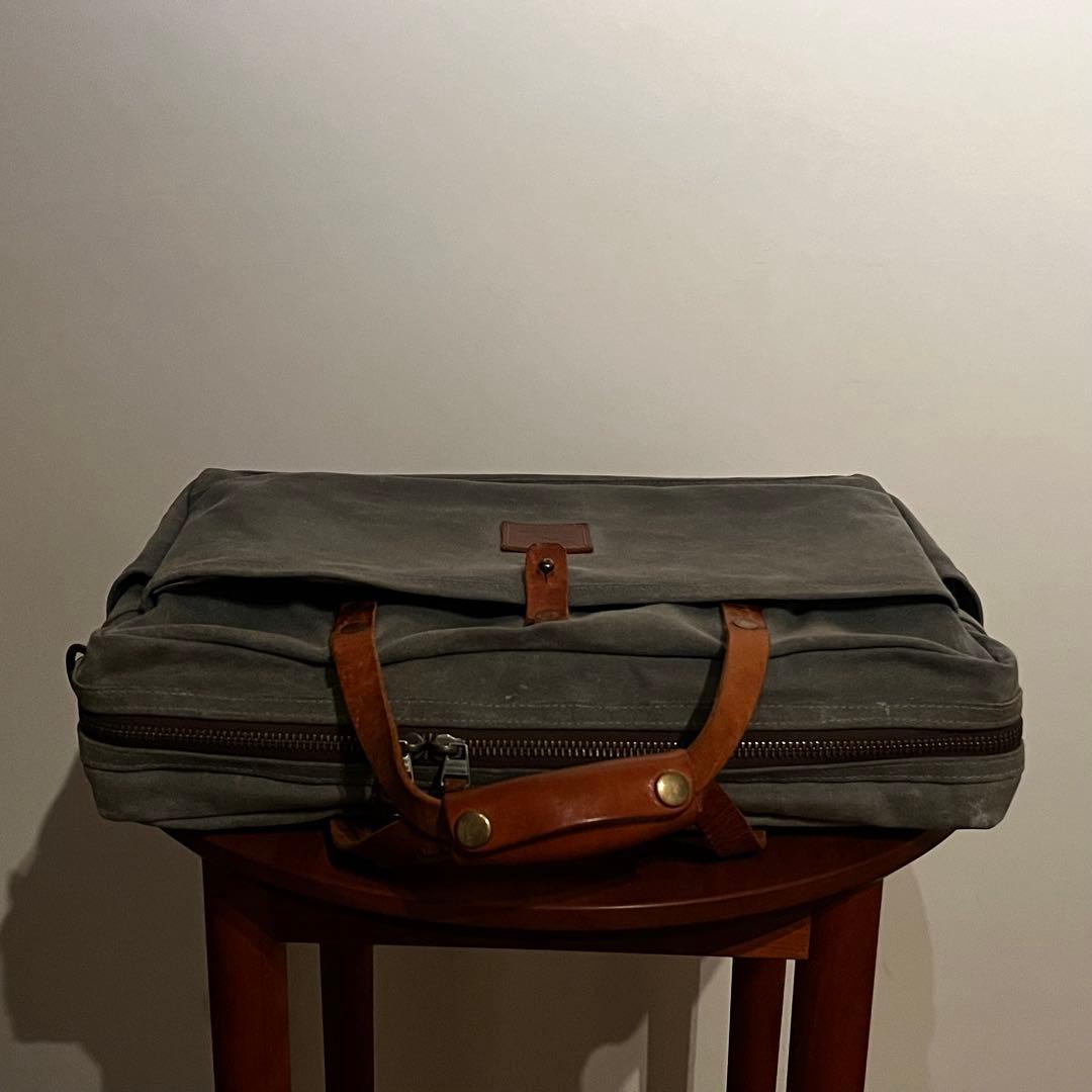 バッグ BRADLEY MOUNTAIN Waxed Canvas Briefcase