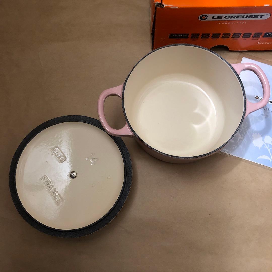 【未使用品】Le Creuset ココットロンド　シフォンピンク　14cm 鍋