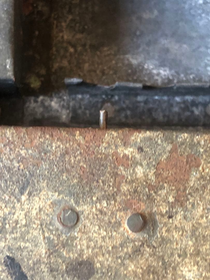 錻力の硯箱　文箱　ブロカント　ブリキ