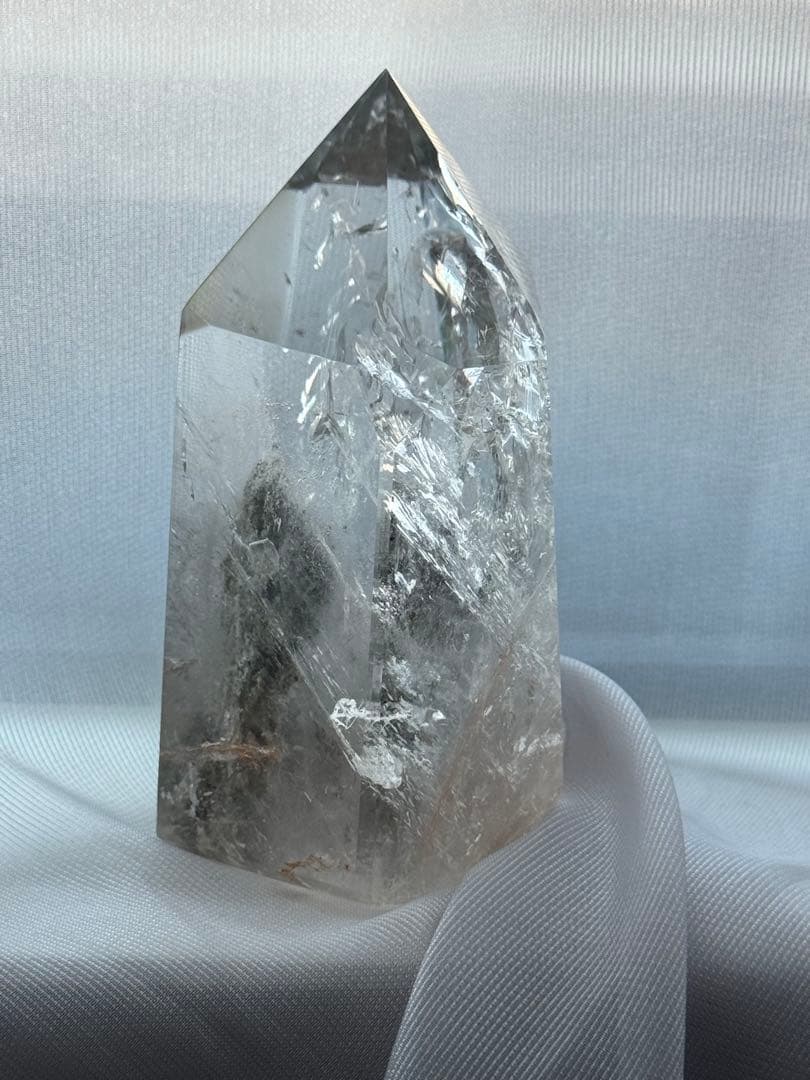 高透明＆高品質　虹ギラギラ⭐︎ガーデンクォーツ ポイント ブラジル産